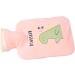 Spiral Hot Water Bottle 500ml - Cartoon Dinosaur Leak-Proof Heating Pad for Sore Muscles (Pink) - International Shipping - Buy Online on GoSupps.com