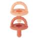 In-Ear Earphones n-Ear Itzy Ritzy Sweetie Pacifier Set Silicone for Newborns with Foldable Handle and Two Air Holes