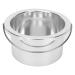 Wax Pot Wax Warmer Replacement Pot Hair Removal Wax Bowl Aluminum Alloy Wax Warmer Inner Pot Silver