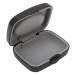 Hearing Aid Protective Case Large Capacity Quadrate Hearing Aids Storage Box 2 Colors Headphone Organizer Hearing Aid Accessories(Black)