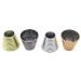 Vintage 4-Piece Rivet Hair Clips | Punk Stripes Plastic Ponytail Holders | Stylish Hair Accessories - Buy Online on GoSupps.com