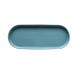 Plates Ceramic Matte Plates Oval Disc Irregular Disc Salad Plates for Fruit Cheese Dessert Lunch and More Household Tableware Snack Plate (Color : Blue Size : 30cm)