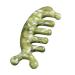 Magiclulu jade massage comb simple massage comb scalp massage device massage tool jade massage device jade handicrafts massage comb tool body massager kamm more reliable 11.50x4.50cm green