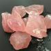 Teaching Rough Rock Raw Gemstone Fish Tank Decoration Natural Rose Quartz Minerals Specimen Pink Crystal Stones - (Color: 50g(1-5PCS))