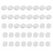 EXCEART 40pcs Earring Pads Silicone Earring Cushions Earring Backs Ear Protection for Ear Clips Accessories 10. 5X8. 5mm Size 1