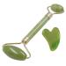 Sha Set - Green Jade Roller for Face - Face Roller Skin Care Muscle Relaxing for Keeping Youthful Skin Tone Decrease Puffiness Improve Skin Elasticity Hondony