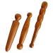 BUIFULSIC 3st Foot massager Reflexzone massage tools Acupressure massage Thai roller Thai massage tab deep tissue massager Red pear fragrant wood body shape