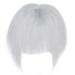 Hairro Clip in Bangs Synthetic Hair Extensions - Silvery Grey Topper for Women - Hair Loss Solution - Buy Online on GoSupps.com