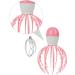 Healeved 2-in-1 Electric Scalp Massage Brush - Pink Baby Octopus Design for Therapeutic Head Scratching & Shampoo Massage - Buy Online on GoSupps.com