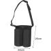 Perfk Massage Bottle Bag - Adjustable Length Oil & Lotion Case with 2 Pockets | Portable Waist Double Bottle for Massage Therapy - Buy Online on GoSupps.com
