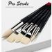 Pro Stroke Powercryl Artist Paintbrush - 1/8 inch Bright Brush for Acrylic, Watercolor, Gouache and Oil Paints - Buy Online on GoSupps.com
