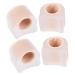 Healeved 2 Pairs Toe Splitter Men's Tools Fiber Tools Thumb Protector Bunion Protector Sleeves Bunion Guard Shield Reusable Toe Separator Foot Care Supplies Hammer Toe Cover Toes Spacers As Shown 2.7x2.2cm