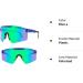 FoodOMeter Polarized Cycling Sunglasses for Men Women - Blue Sports Shades for Running, Golf, Fishing & Skiing - Buy Online on GoSupps.com