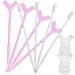 Mipcase 60pcs Eyelash Brush Aid Plastic Fake Eyelashes Cosmetic Bag