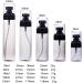 GeRRiT Fine Mist Clear Black Spray Bottle Portable Travel Dispenser Refillable Container for Cleaning Gardening Plant - Buy Online on GoSupps.com