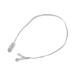 Anti-hearing cable beautiful design easy to open and lock anti-hearing cable transparent color for
