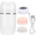 Electric Face Cleaner 3 Gears Adjustment Deeply Remove Dirt Soft Hair Brush Sponge Brush Pumice Brush Rechargeable with Storage Cover for Bathroom - Buy Online on GoSupps.com