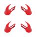 GSHLLO 4 PCS Red Demon Devil Horns Hair Clip Hairpins Barrette Halloween Headwear for Party Decoration
