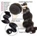 12 Bundle Brazilian Body Wave Human Hair Extensions - 100% Virgin Natural Black Weave - Buy Online on GoSupps.com