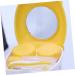 Homsfou Cartoon Contact Lens Case - Cute Yellow Lens Storage Container with Mirror & Tweezers - International Shipping Available - Buy Online on GoSupps.com