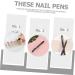 DOITOOL Nail Pen Nail Polish Drawing Pen Extension Gel Pen Nail Brush Pen Nail Drawing Pen Gel Nail Tool Nail Art Tips Builder Pen Nail Dotting Painting Drawing Pen Manicure Abs Line 14X1X1CM Black - Buy Online on GoSupps.com