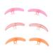 Eyelash Separator Set Washable Silicone Simplified Process Enhanced Lash Results for Lash Extension Beginners 3 Pairs Rose Red/Pink/Orange