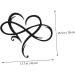 Zerodeko 1pc Iron Pendant Home Decor Decoration for Home Car Trim Heart Shaped Pendant Household Wall Hanging 45x39cm Black - Buy Online on GoSupps.com