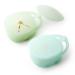 Mengdababy Snack Cups for Toddlers  Baby Snack Containers  100% Food Grade Silicone with No Fillers  Square See-thru Snack Catcher with Attached Lid  BPA Free Blue Green 7oz