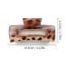 Kavya 4-Piece Large Non-Slip Hair Clips for Women | Angular Leopard Pattern Plastic Clips for Thick Long Hair | Multi-Colored Hair Accessories - Buy Online on GoSupps.com