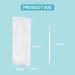 Double-Sided Plastic Toothpicks - 120 Disposable Toothpick Brushes for Portable Dental Care - Interdental Cleaning (White) - Buy Online on GoSupps.com
