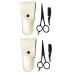 Minkissy 6 Stk Bartscher Man Suit Bartschneider Nasenhaarschneidscheren-Kit Men's Suits Care Razor 12.5x4.8x0.5cmx2PCs different colors x 2 pieces