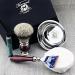 5Pc Shaving Kit - Silver Tip Badger Hair Brush Razor Stand Soap & Alum Pencil | Ideal Gift for Men - International Shipping Available - Buy Online on GoSupps.com