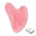 Gua Sha Stone, Rose Quartz Guasha Tool for Face and Body Skin Massage, Daily Anti-Aging Health and Skin Care Tool, for SPA Acupuncture Therapy Pink