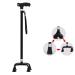 3-in-1 Crutches Detachable base crutch aluminum alloy cane with LED light Walking Canes Elderly Non-slip Walker Interesting Selfless dedication