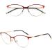 Riccie Women's Intelligent Varifocals Reading Glasses - Multi-Focus Anti-Blue Metal Frame HD Aspherical - From +1.0 to +3.0 - Buy Online on GoSupps.com