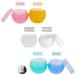 Buy Great Foru 12-Piece Transparent Cosmetic Container Set - 30g Pots for Creams Lip Balms & Eyeshadow with 12 Mini Spatulas | Ideal for Travel & Organization - Buy Online on GoSupps.com