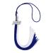 Endea Graduation Double Color Tassel with Silver Date Drop (Royal Blue/White, 2023) Royal Blue/White 2023