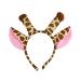 Christmas Elk Headband Cute Giraffe Headband for Kindergarten Activities Christmas Costume Decoration Khaki 1 Pc Hair Accessories