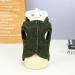 Dog Sweater for Small & Medium Dogs | Warm Wool Hoodie with Hat | Classic Green Fleece Turtleneck | Winter Pet Clothes - Buy Online on GoSupps.com