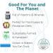 Ocean's Balance Detox Smoothie Powder - Organic Blueberry, Spirulina, Dulse Seaweed & Barley Grass Juice - 14-Day Cleanse - 4 oz - Buy Online on GoSupps.com