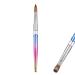 Acrylic Nail Brush 12 Nail Art Brushes for Acrylic Application Soft Bristles with Colorful Handle Nail Art Brushes Professional Manicure Pedicure for DIY Home Salon Mixed color