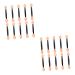 HAPINARY 200 Pcs Double Ended Makeup Brush Emulsion Tipped Oval Makeup Tool Makeup Sponges Plastic