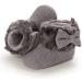 Spring Winter Warm Fleece Booties for Baby | Non-Slip Soft Sole Shoes for Boys and Girls | Adjustable Crawling Prewalker Boots 0-18 Months - D Grey - Buy Online on GoSupps.com