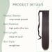 24 Inch Ombre Dark Brown Synthetic Wrap Around Ponytail Extension - Stylish Magic Paste Straight Hair Ponytail - Buy Online on GoSupps.com