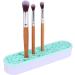 Buy Housoutil Silicone Makeup Brush Storage Box | Brush Drying Rack & Organizer | Green 28X5CM - Ideal for Air Drying & Desktop Organization - Buy Online on GoSupps.com
