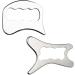 Stainless Steel Gua Sha Tool | 5.9x3.2 Inch Muscle Scraping for Pain Relief & Fatigue | Body Gua Sha with Handle for Back Legs Arms Neck & Shoulders - International Shipping Available - Buy Online on GoSupps.com