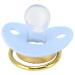 Baby pacifier for 6 to 18 months baby-newborn pacifier integrated BPA-free silicone-bling baby pacifier with clips silicone pacifier (blue)