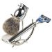 Parker s Luxurious 3-Piece Shave Set with Gillette Fusion 5-Blade Cartrdige Compatible Razor Handle Badger Brush & Deluxe Stand