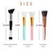 4-Pack Foundation Brush Set - Blending & Application Brushes for Liquid Powder & Concealer | Includes Pink Flat Two-Sided & Silicone Brushes - Buy Online on GoSupps.com