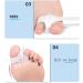 Cazaru Ballenzeh Hallux Valgus Corrector - Double Ring Toe Separator for Men & Women | Pain Relief for Curved Toes | 3 Set Day & Night Use - Buy Online on GoSupps.com